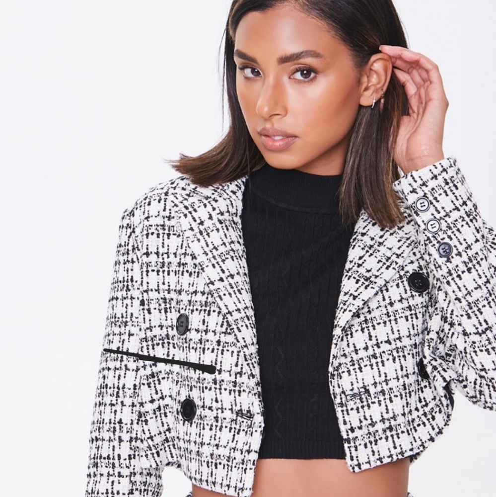 F21 Tweed cropped jacket